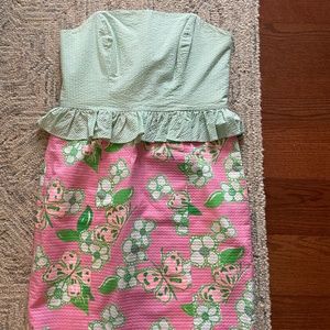 Lilly Pulitzer strapless dress